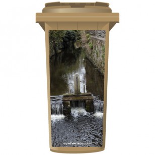 Flowing Stream Wheelie Bin Sticker Panel